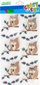 Stikera dekorative Craft with Fun Christmas 3D Squirrels, 3D, për Krishtlindje, shumëngjyrëshe