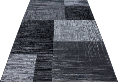Tapet Short Pile Carpet Plus 8001, grumbull i shkurtër, dizajn gjeometrik, gri