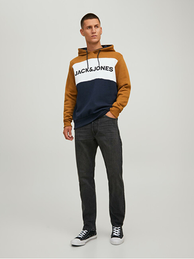 Duks Jack&Jones JJELOGO Regular Fit, portokalli