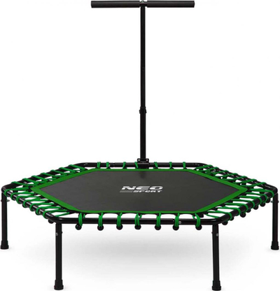 Trampolinë Neo-Sport Fitness 4FT, 127 cm, e zezë/gjelbër