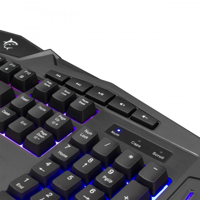 Tastierë Gaming White Shark, LED Rainbow, Kiowa