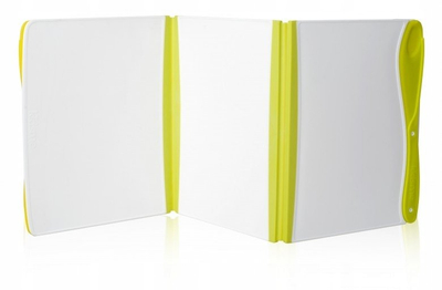 Dërrasë prerëse palosëse Folding Cutting Board, me thika plastike, e bardhë me lime