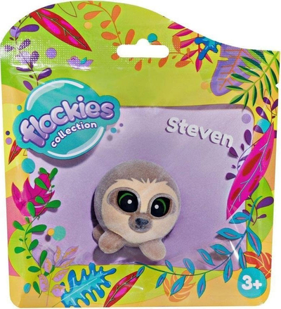 Figurë koleksionuese Tm Toys Flockies Sloth Steven, 5 cm, shumëngjyrëshe