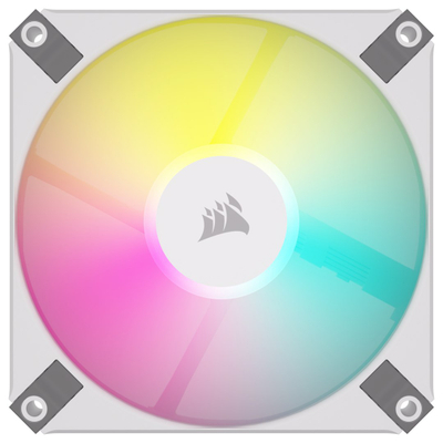 Ventilator kullë Corsair iCUE SP120 RGB Elite, 120mm, RGB, i bardhë