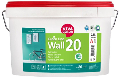 Bojë muri Vivacolor GL Wall 20 A, 7.2L, gjysmë e mat, e bardhë