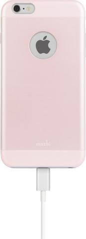 Kapak mbrojtës Moshi iGlaze për iPhone 6/6s Plus, shumë i hollë, rozë