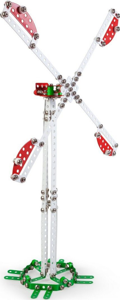Set konstruktiv Alexander Toys Constructor PRO Turbinë Ere, 430 pjesë, 5 në 1, shumëngjyrësh