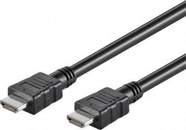 Kabllo HDMI Goobay High Speed me Ethernet, 15m, 4K, e zezë