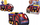 Lodër makinë zjarrfikse Simba Fireman Sam Jupiter Mini, plastikë, shumëngjyrëshe
