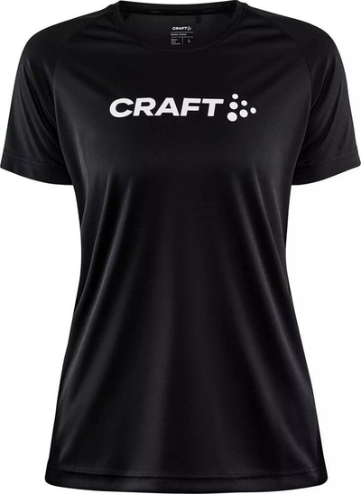 Bluzë sportive Craft Core Unity Logo Tee W, 100% poliester, e bardhë