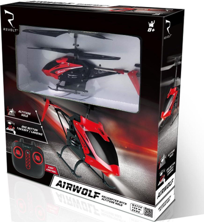 Хеликоптер со далечинско управување Revolt S5H Airwolf, 2.4G, 3.5CH, црвен