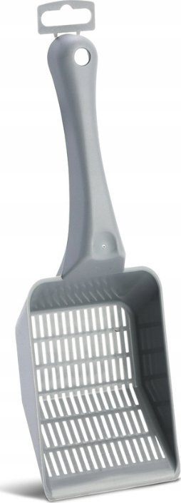Lopat rëre për mace Barry King Litter Scoop, për rërë të imët, 27x9x3.5cm, gri grafit