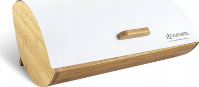Kuti buke Edenberg, bambu, kapak çeliku, e bardhë