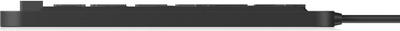 Tastierë KeySonic KSK-6231INEL, USB, gjermane QWERTZ, me touchpad, e zezë
