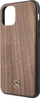Këse telefoni Mercedes Benz Wood Line Walnut për iPhone 11 Pro Max, kafe