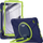 Këllëf tableti Tech-Protect X-Armor për Galaxy Tab A9+ 11", me xham të integrun, me dorezë-stand, blu me jeshile