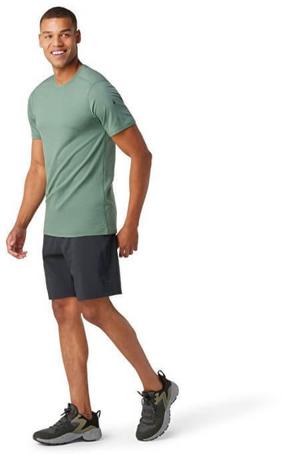 Bluzë burra Smartwool Merino Short Sleeve Tee, lesh merino, përditshme, jeshile Sage, L