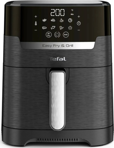 Fritezë pa vaj Tefal Easy Fry and Grill EY5058, 4.2L, 8 programe automatike, e zezë