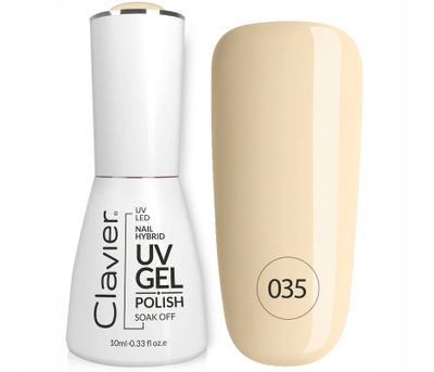 Хибриден гел-лак Clavier Luxury 035, 10ml, крем банана