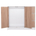 Dollap Matin 117x39,5x99,5Hcm (HM2480.01), bardhë