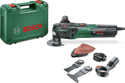 Mjet multiveprimesh Bosch PMF 350 CES, 350W, me dritë LED, jeshil
