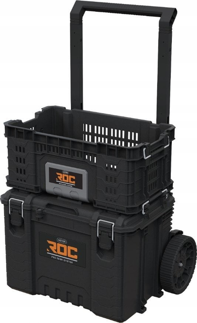 Shportë veglash Keter ROC Pro Gear, 34L, plastike, e zezë