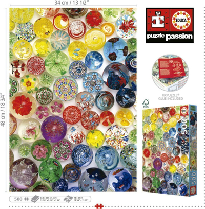 Puzzle Educa Dream Bubbles, 500 pjesë, 34 x 48 cm, shumëngjyrësh