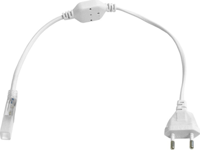 Prizë për shirit LED ART, 50 cm, 230 V, + lidhës + 5 doreza, e bardhë