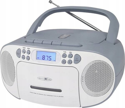 Портабилен CD плеер Reflexion RCR2260, со слушалки, бело сино