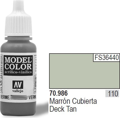 Bojë akrilike Vallejo Model Color 70986, Deck Tan, mat