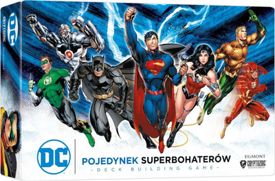 Loja me letra Cryptozoic DC Superheroes Duel, deck building, 2 deri në 5 lojtarë, shumëngjyrëshe