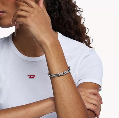 Byzylyk unisex Diesel DX1633040, i argjendtë