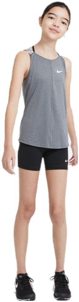 Спортски кратки хеланки за девојчиња Nike Pro, Dri FIT, еластични, црни