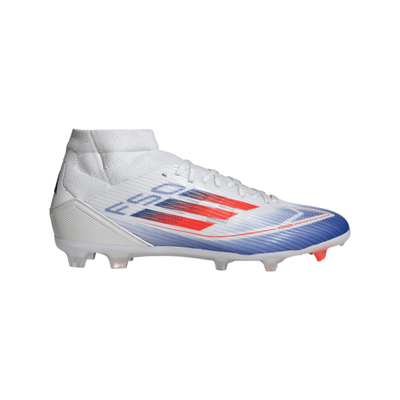 Фудбалски копачки adidas F50 League Mid-Cut FG, тврд терен, бели