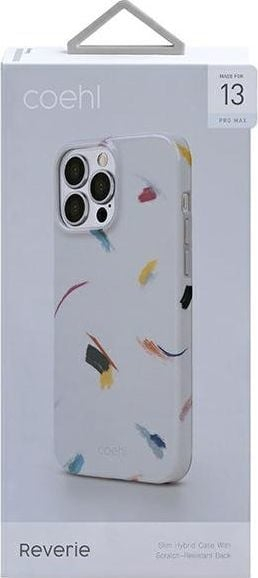 Kapak telefoni Uniq Coehl Reverie për iPhone 13 Pro Max, hibrid, përputhet me karikim pa tela, ngjyrë fildishi