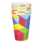 Gota letre PartyDeco Paper Cups Blocks, 8 copë, shumëngjyrëshe