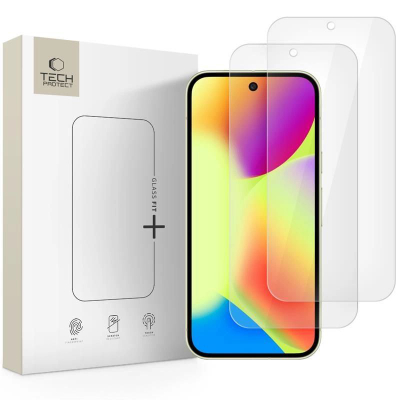 Xham mbrojtës Tech-Protect Glass Fit+, 2 copa, për Google Pixel 9 10, transparent