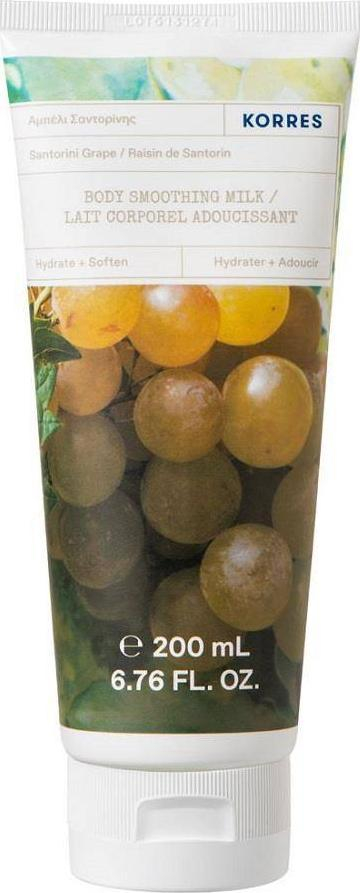 Locion trupi Korres Body Smoothing Milk Santorini Grape, hidratues, 200ml