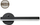 Lampë muri LED Domoletti SAFI ML6348, 6W, 160cm, e zezë