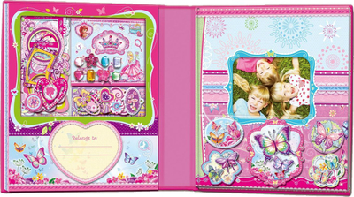 Set scrapbooking Pecoware Butterflies, album kreativ, me aksesorë dekorimi, rozë shumëngjyrëshe
