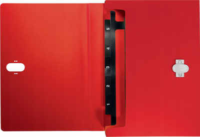 Досие проширливо Leitz Recycle Concertina, 5 прегради, PP, зелено