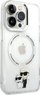 Futrollë Karl Lagerfeld KLHMP13LHNKCIT për iPhone 13 Pro, MagSafe, transparente