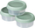 Set ena salce Curver Smart To Go Eco 3x80ml, plastikë e ricikluar, e gjelbër