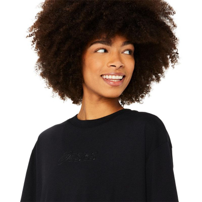 Спортска блуза Asics Logo Tee W 2032C843002, брзо впивање, црна