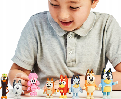 Сет фигурки Блуи 8 Figure Multipack, 8 фигурки, шарени