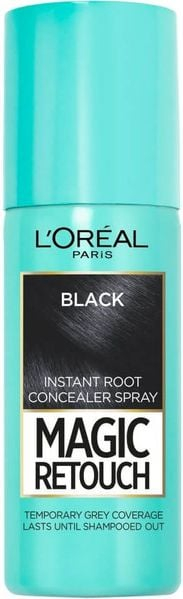 Sprej për rrënjët e flokëve L’Oreal Paris Magic Retouch No. 1, 75 ml, i zi