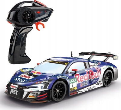 Makina garuese me telekomandë Carrera RC ABT Red Bull Audi R8 LMS GT3 Evo II, 2.4GHz, funksion avulli, shumëngjyrëshe