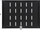 Rafte RACK Delta Shelf 19", 360mm, set me 2 copë, të zinj