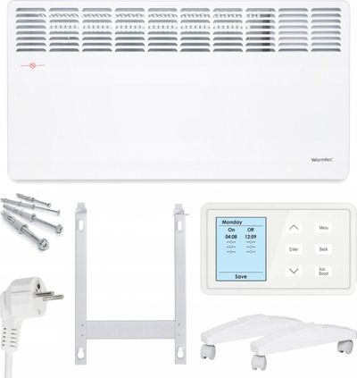 Radiator elektrik për banjo Ewe+ Warmtec, 1500W, Wi-Fi, i bardhë