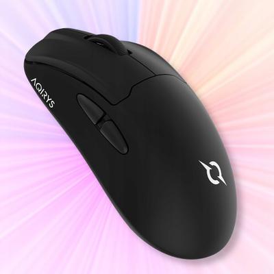 Гејминг глушец Aqirys M32, dual mode безжичен и со кабел, 12000 dpi, црн